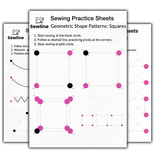 FREE - Sewing Practice Sheets